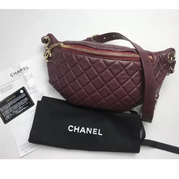 chanel quilted fanny pack